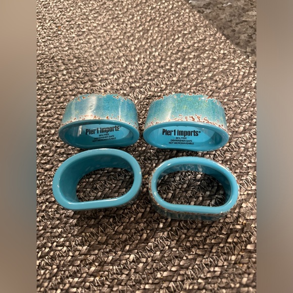 Pier 1 Imports set of 4 napkin holders - Picture 1 of 9